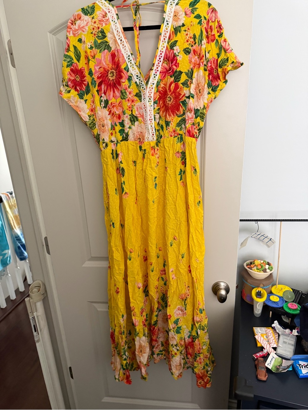 Farm Rio x Anthropologie - Samara Floral Maci Dress NWOT sz M - Picture 9 of 13
